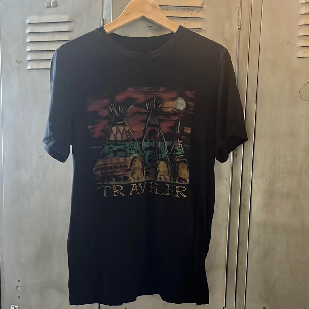 Traveler Black Graphic Tee